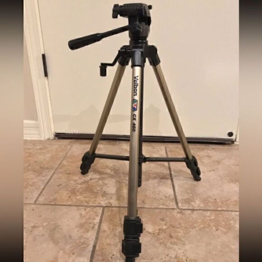 Velbon CX Stratos 460 Camera Tripod Quick Release Platform 3 Section Leg…